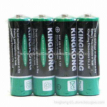 Dry-cell Batteries, 1.5V R6P AA with CE and RoHS Marks